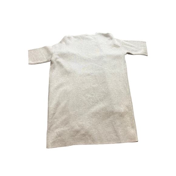 Eileen Fisher Long Open Front Cardigan Silk Organic Cotton Blend Pearl Gray XS - Picture 6 of 8